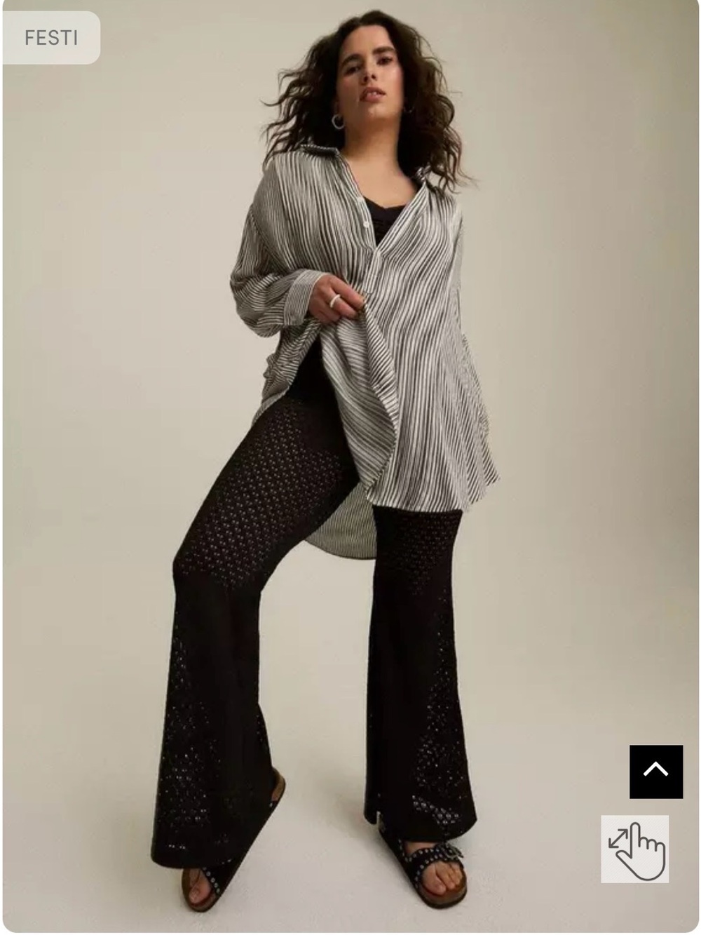 Torrid Festi lace flare pants